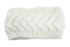 bandeau en laine pour cheveux blanc